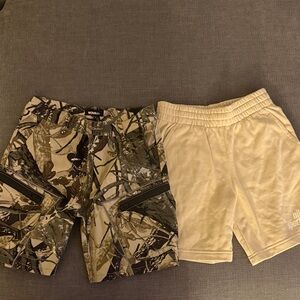 Fashion Nova Kids & Nike Cream Shorts